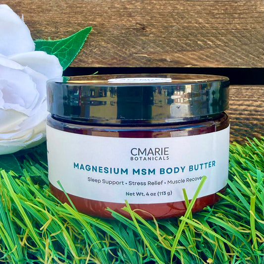 Magnesium MSM Body Butter for Sleep Support & Muscle Recovery