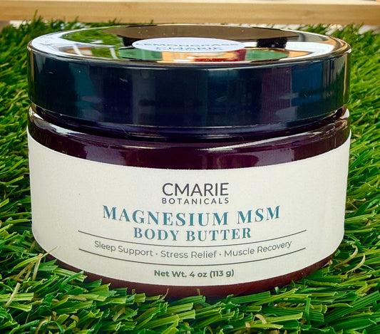 Magnesium MSM Body Butter for Sleep Support & Muscle Recovery