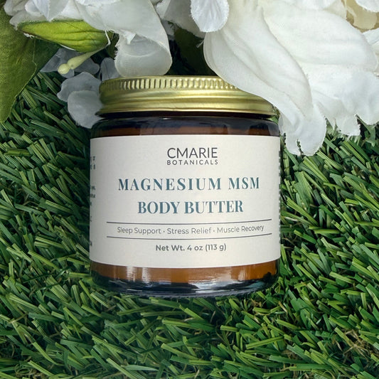 Magnesium MSM Body Butter for Sleep Support & Muscle Recovery