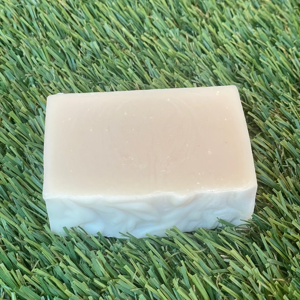 Lavender bar soap made with shea butter, olive oil, and pure lavender for a calming cleanse and soft, nourished skin.
