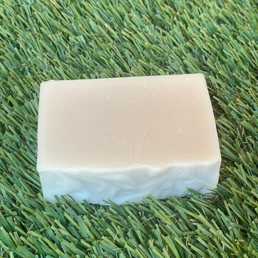 Lavender bar soap made with shea butter, olive oil, and pure lavender for a calming cleanse and soft, nourished skin.