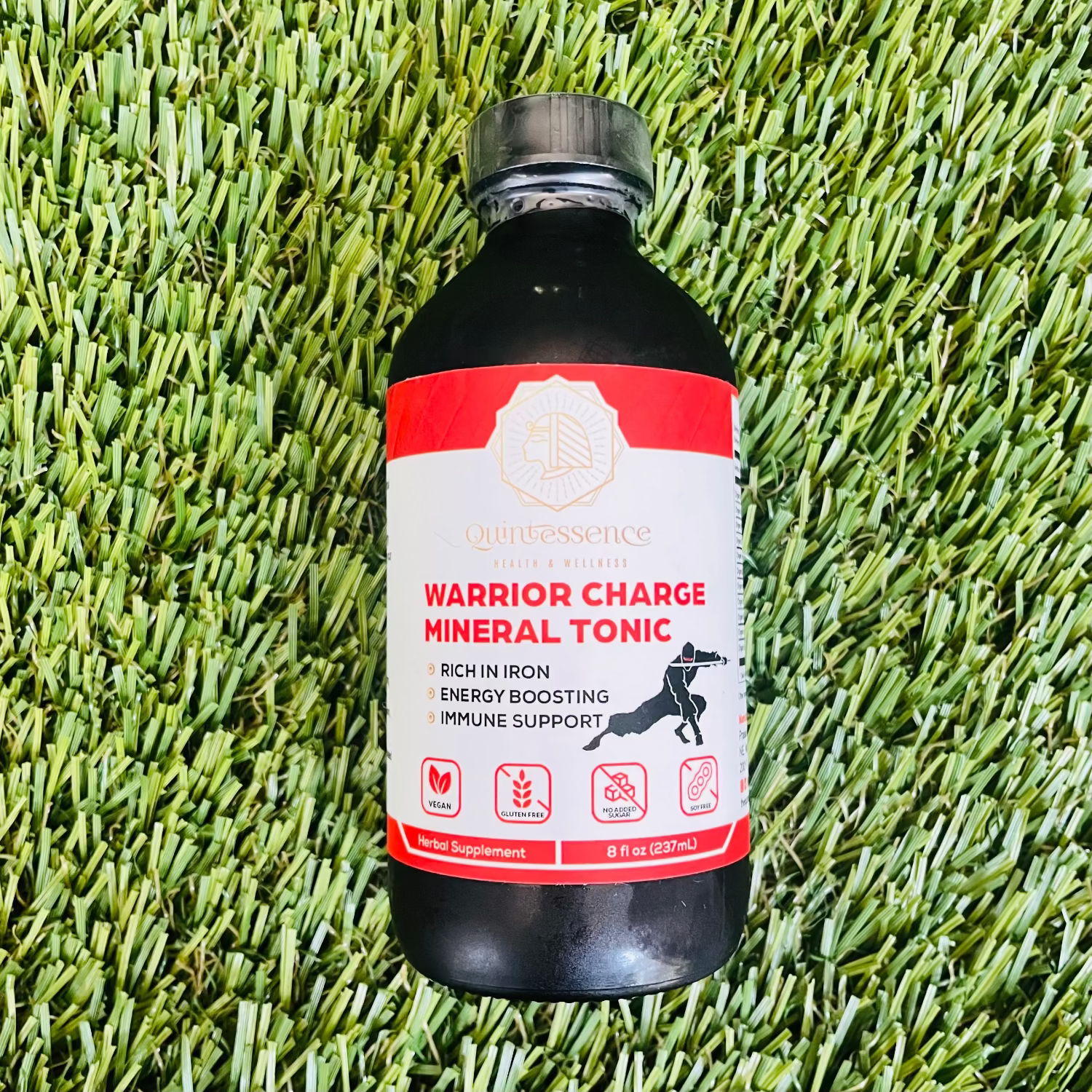 Warrior Charge Mineral Tonic – plant-based iron supplement for energy, immunity, and blood health